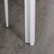 Ensemble table à manger et chaises pour 4 personnes, plateau rectangulaire en verre, pour cuisine salon maison, blanc Aosom