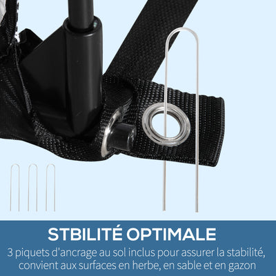 Lot de 2 cages de football système Pop Up avec sac de transport et piquets de fixation