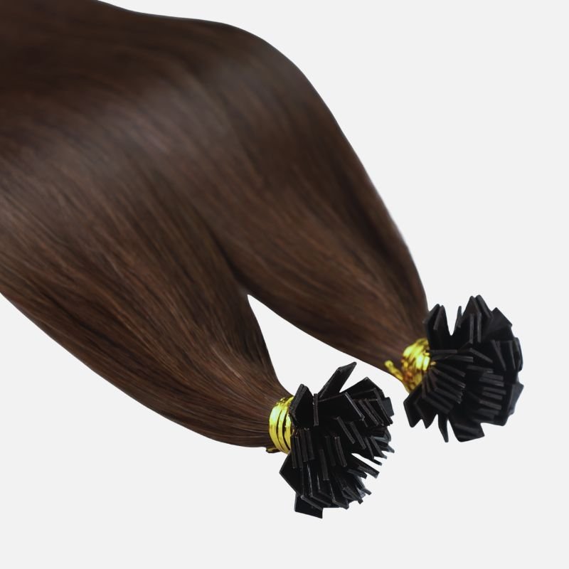 Dark Brown (2) Flat Tip Hair Extensions (50g - 100g)