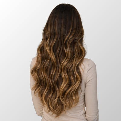 Dark Brown Balayage (2/2+6) Classic Clip-In Hair Extensions (150g-170g)