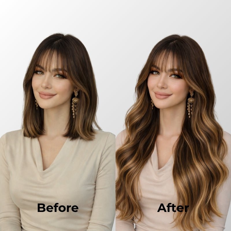 Dark Brown Balayage (2/2+6) Classic Clip-In Hair Extensions (150g-170g)