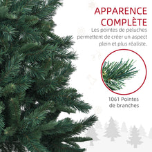 Sapin de Noël Artificiel 180 cm Arbre de Noël avec support en acier pliable, 1061 branches, décoration de Noël, vert