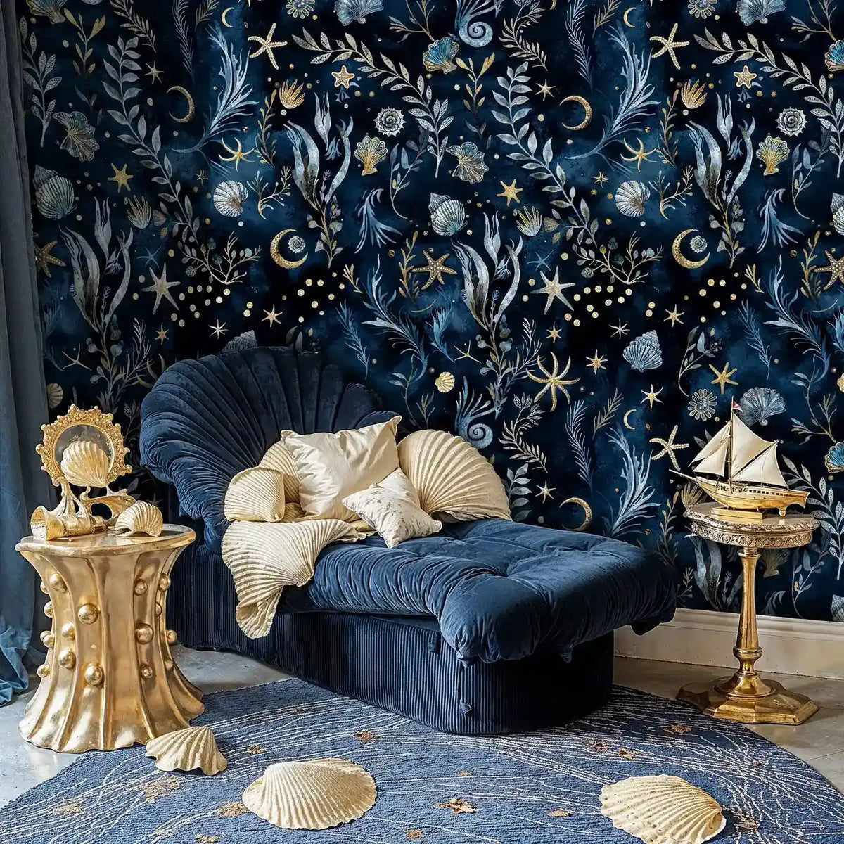 Celestial Undersea Botanicals Wallpaper