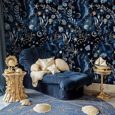 Celestial Undersea Botanicals Wallpaper