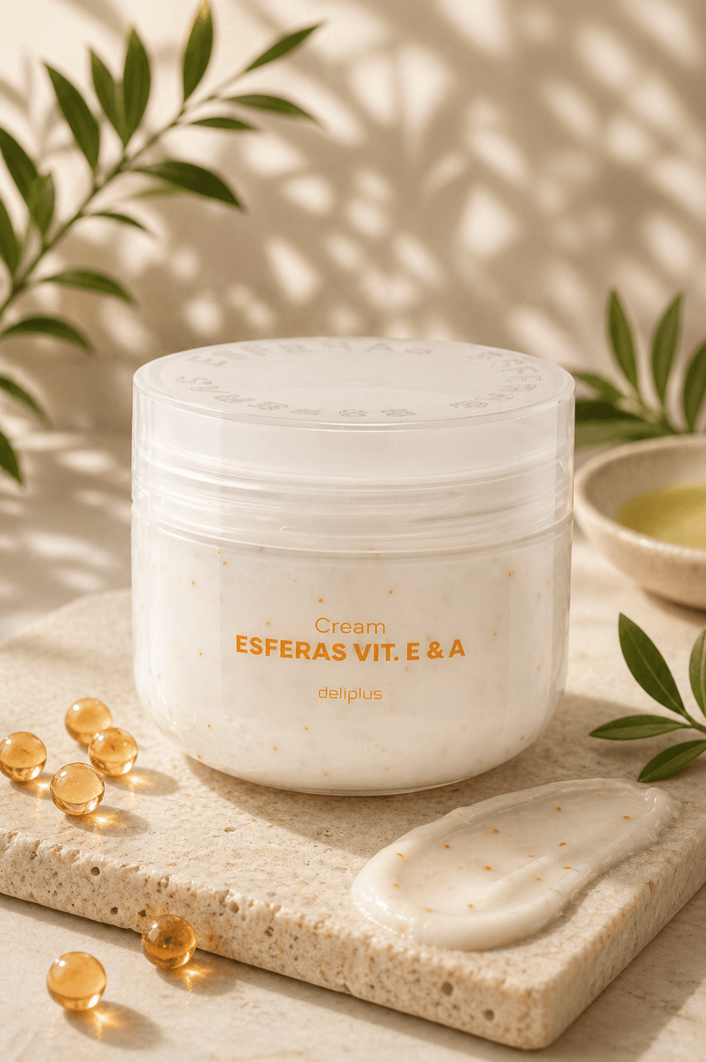 Deliplus - Crème Corps Vitamines E & A en Sphères