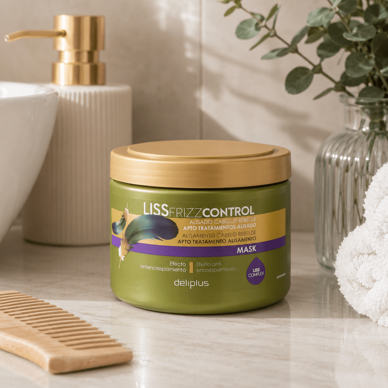 Deliplus - Masque Lissant Anti-Frisottis