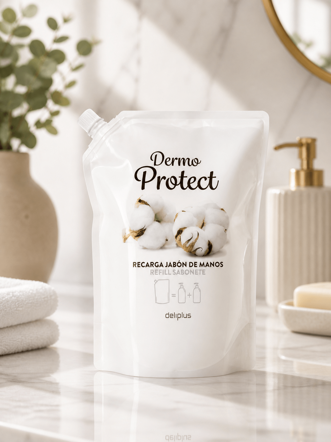 Deliplus - Recharge savon mains dermo protect 1L