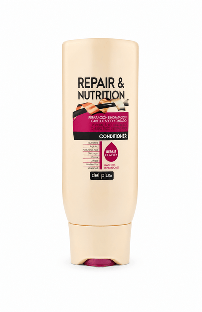 Deliplus - Routine Capillaire Repair & Nutrition - Cheveux Secs et Abîmés | 4 Produits
