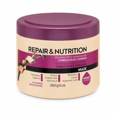 Deliplus - Routine Capillaire Repair & Nutrition - Cheveux Secs et Abîmés | 4 Produits
