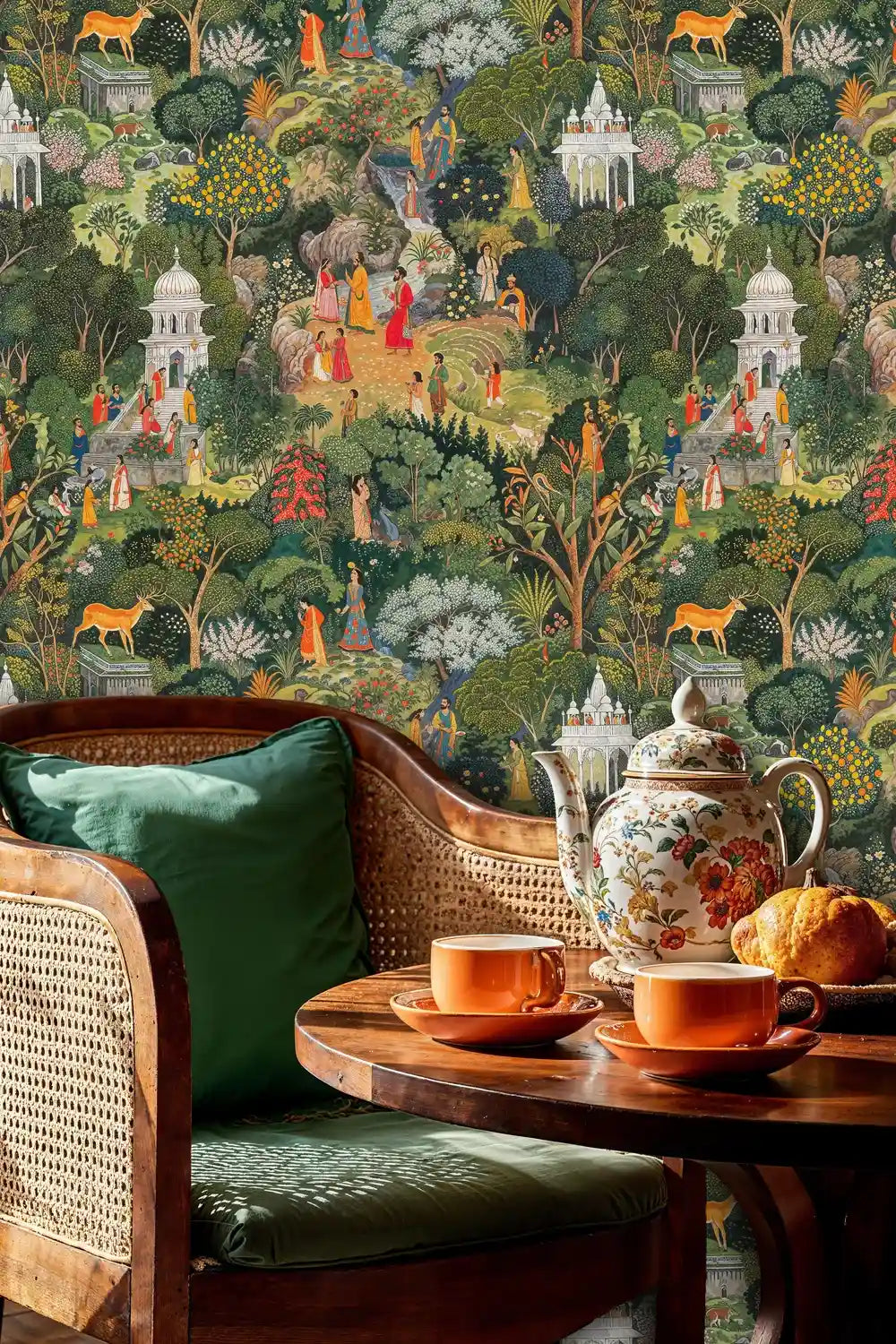 Indian Garden Paradise Wallpaper