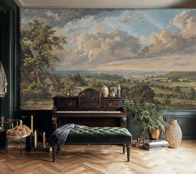 English Countryside Landscape Wall Mural