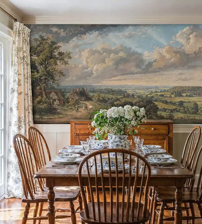 English Countryside Landscape Wall Mural