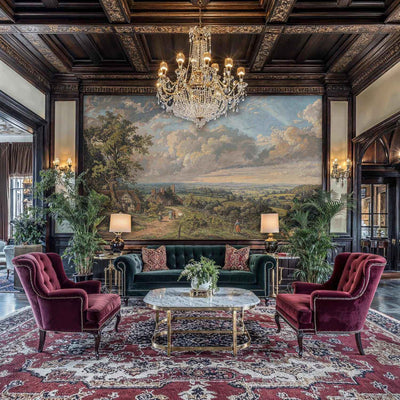 English Countryside Landscape Wall Mural