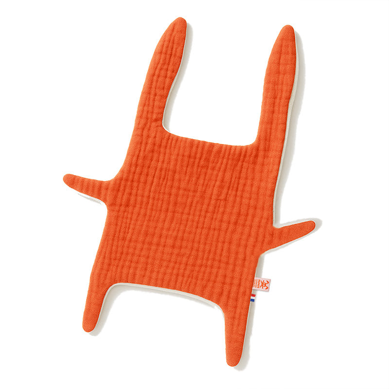 Doudou Plat en Coton Bio Fraise