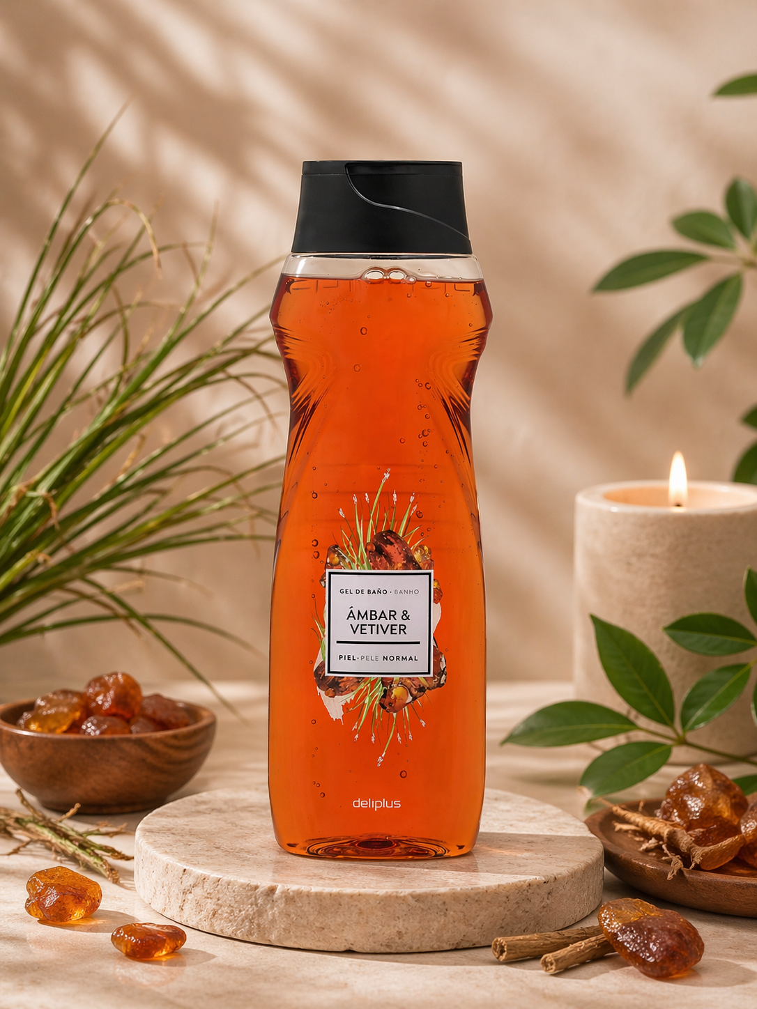 Deliplus – Gel de Bain Multiparfums Gourmands 750 ml