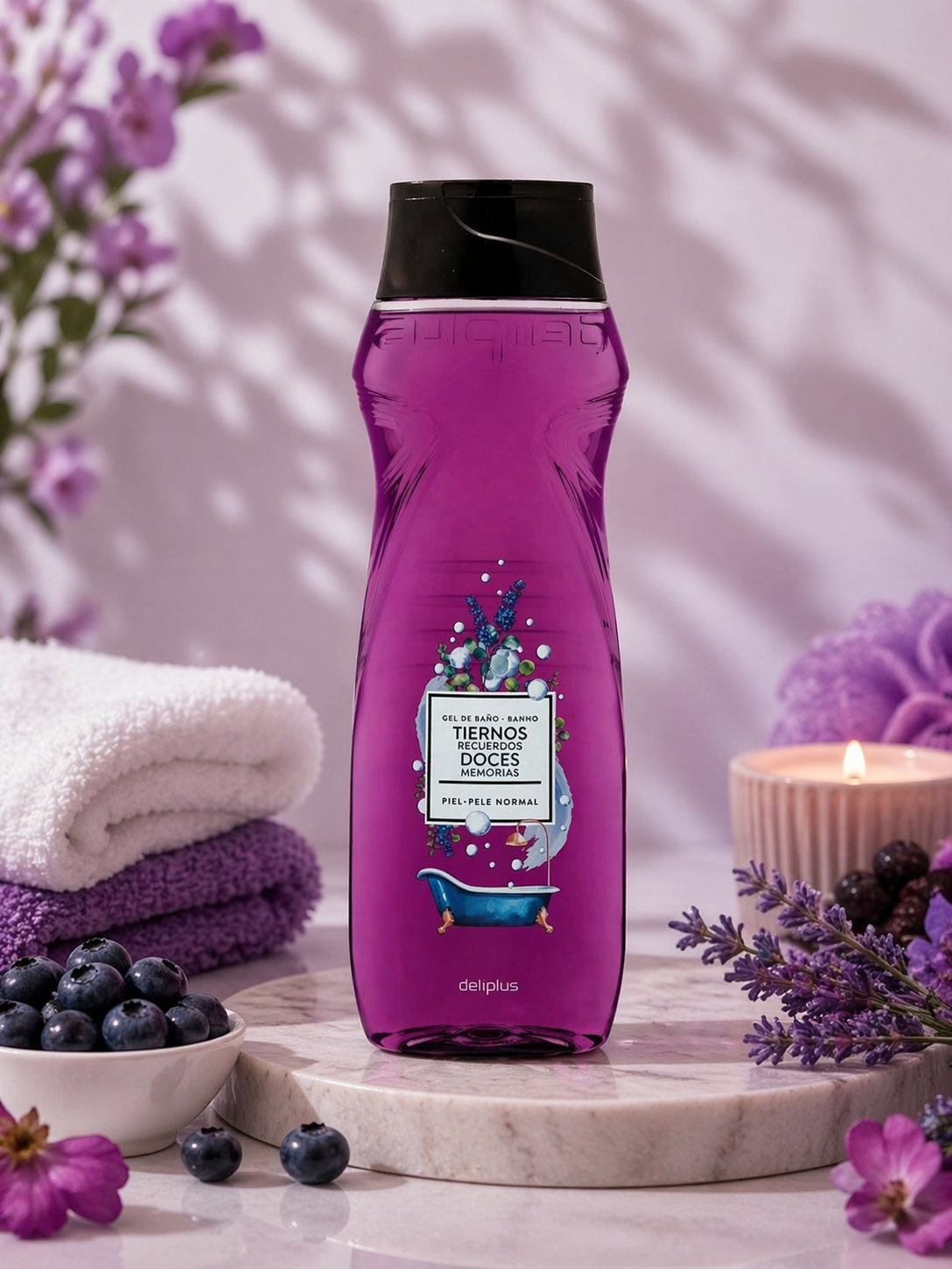 Deliplus – Gel de Bain Multiparfums Gourmands 750 ml