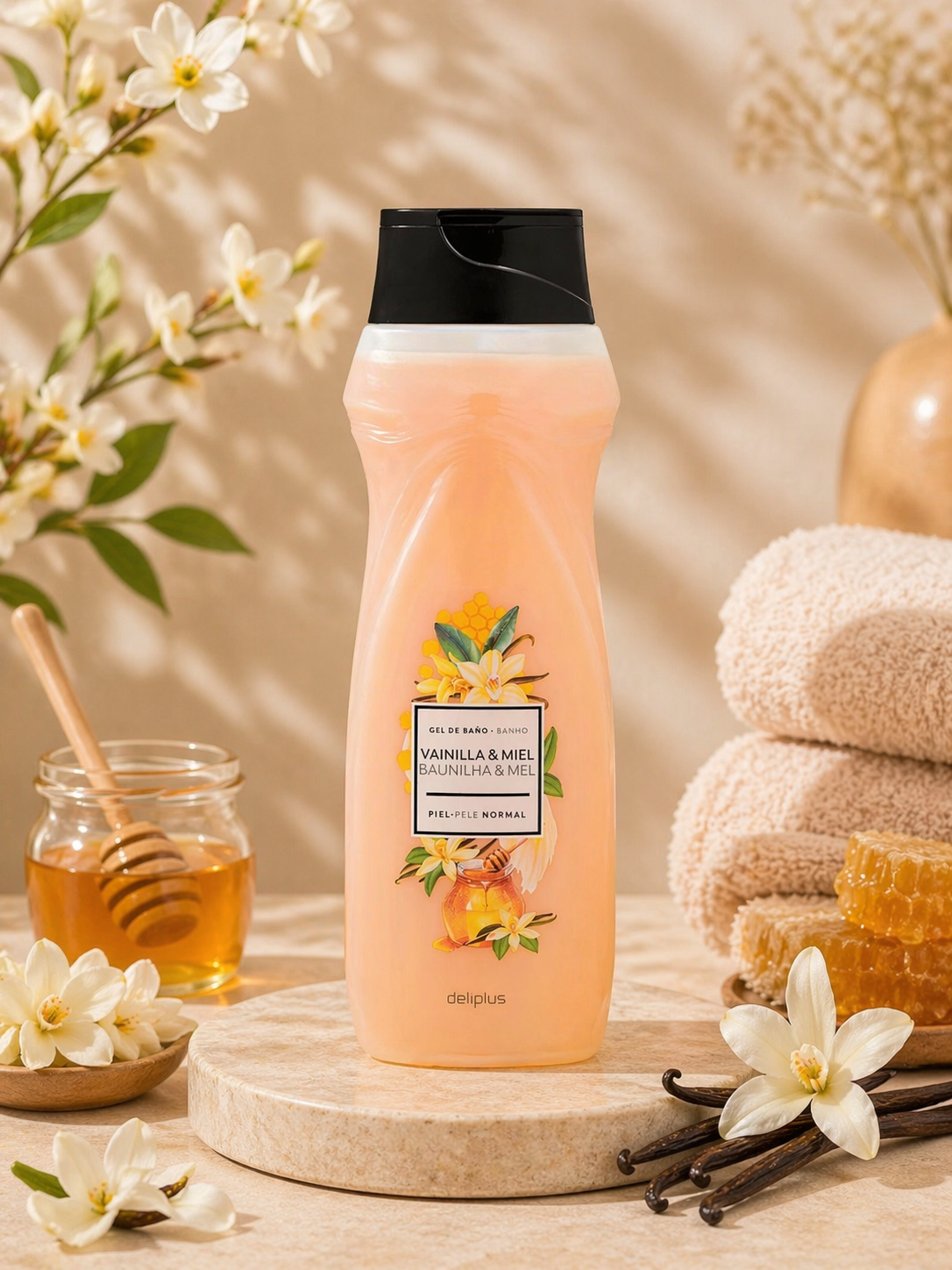Deliplus – Gel de Bain Multiparfums Gourmands 750 ml