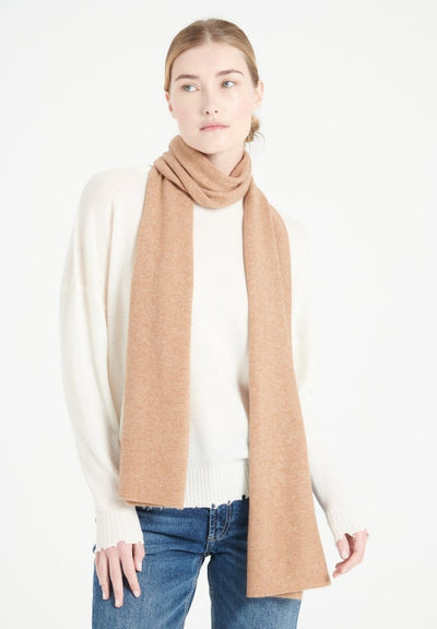 Écharpe unisex en cachemire camel - UNI 1