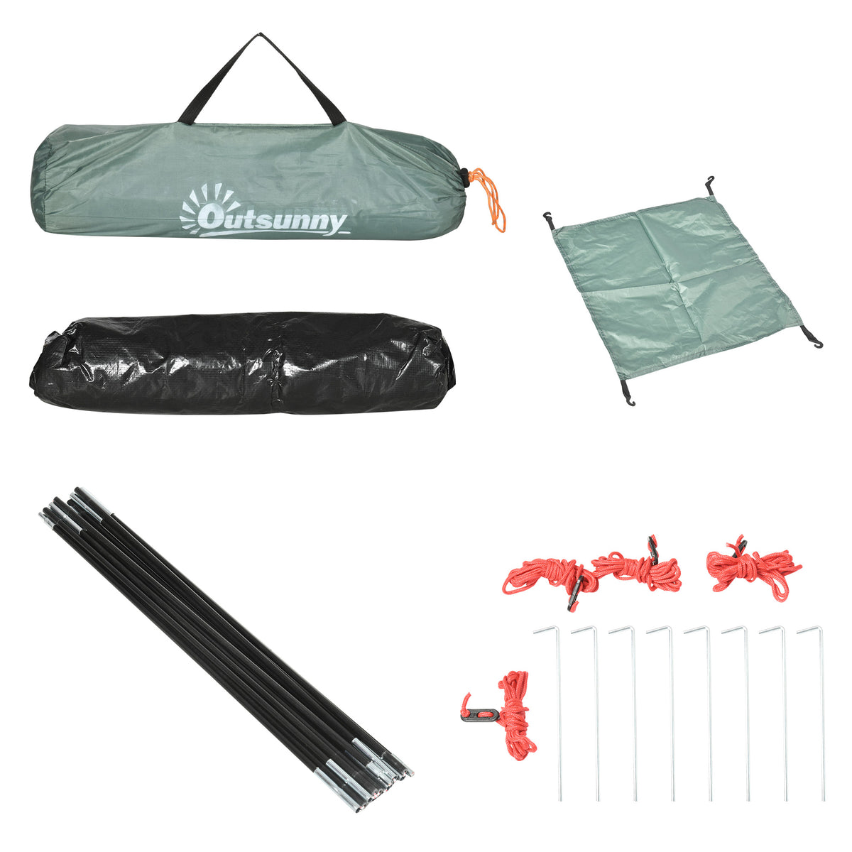 Tente de camping 2 personnes camouflage tente dôme légère ventilée facile à monter avec portes zippées