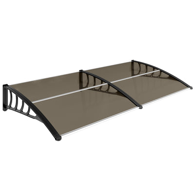 Auvent de porte toit marquise en polycarbonate auvent de porte d'entrée bord en aluminium contre la pluie et UV
