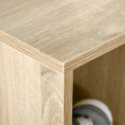 Meuble de rangement Bibliothèque étagère 7 cubes pour intérieur, salon, chambre - 50l x 24P x 106H cm, bois naturel