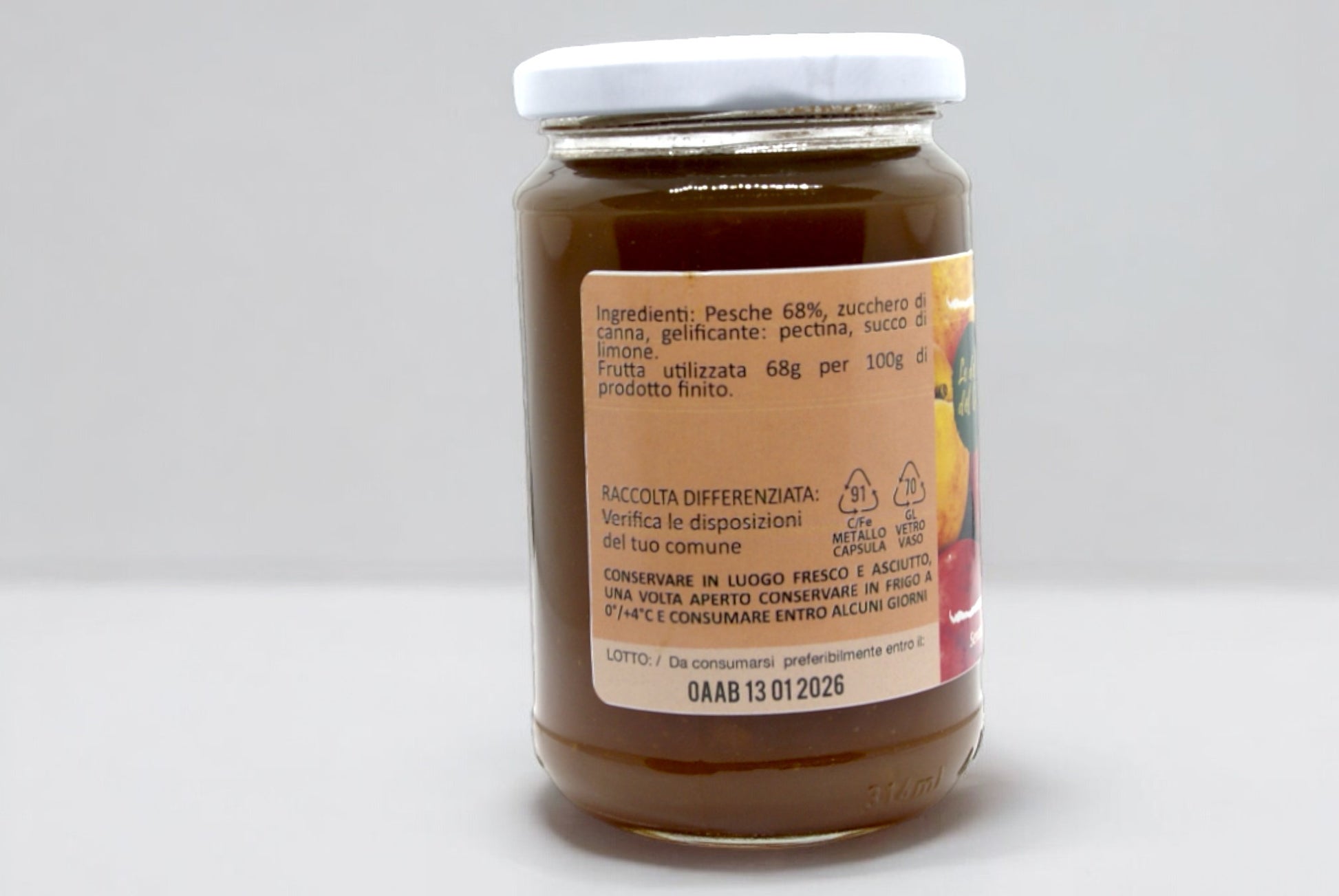 Extra Peach Jam 320g