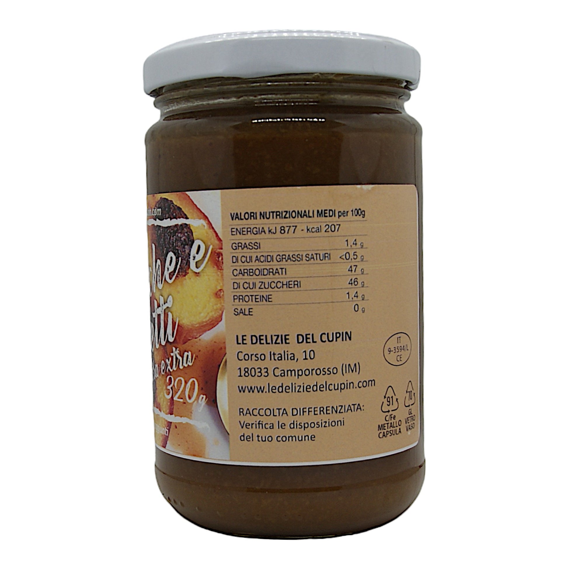 Composta Pesche e Amaretti 320g