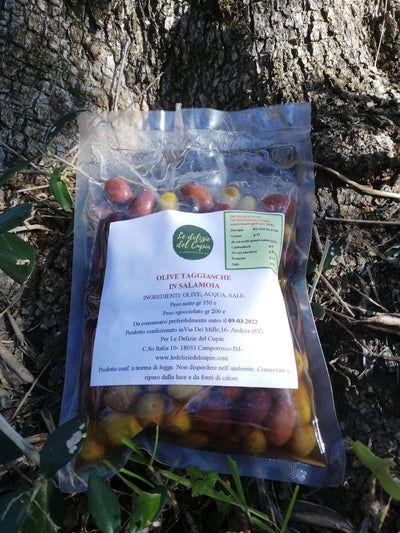 Olive 100% Taggiasche in Salamoia 180gr