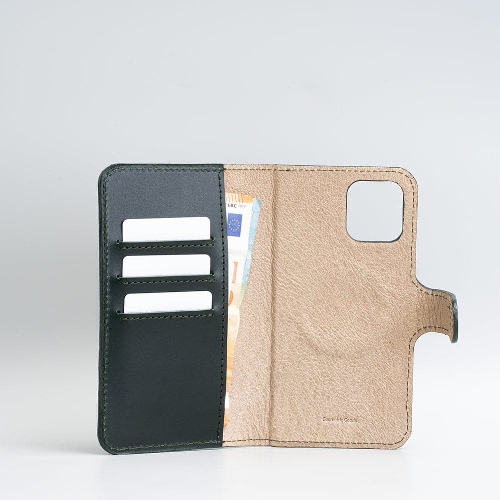 Top-Grain Leather Folio Case Wallet for iPhone 12/13 Series with MagSafe - Classic 4.0