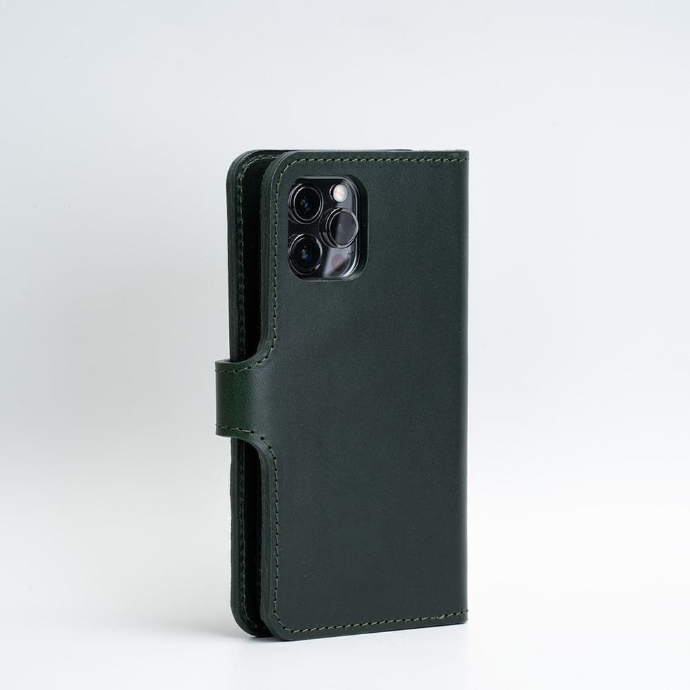 Top-Grain Leather Folio Case Wallet for iPhone 12/13 Series with MagSafe - Classic 4.0