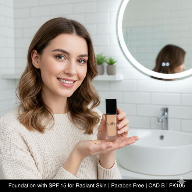 Foundation with SPF 15 for Radiant Skin | Paraben Free | CAD B | FK105