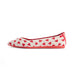 Heart Print Pointed Toe Comfortable Flats – Seamless Knit Ballet Flats MALOVE MZ