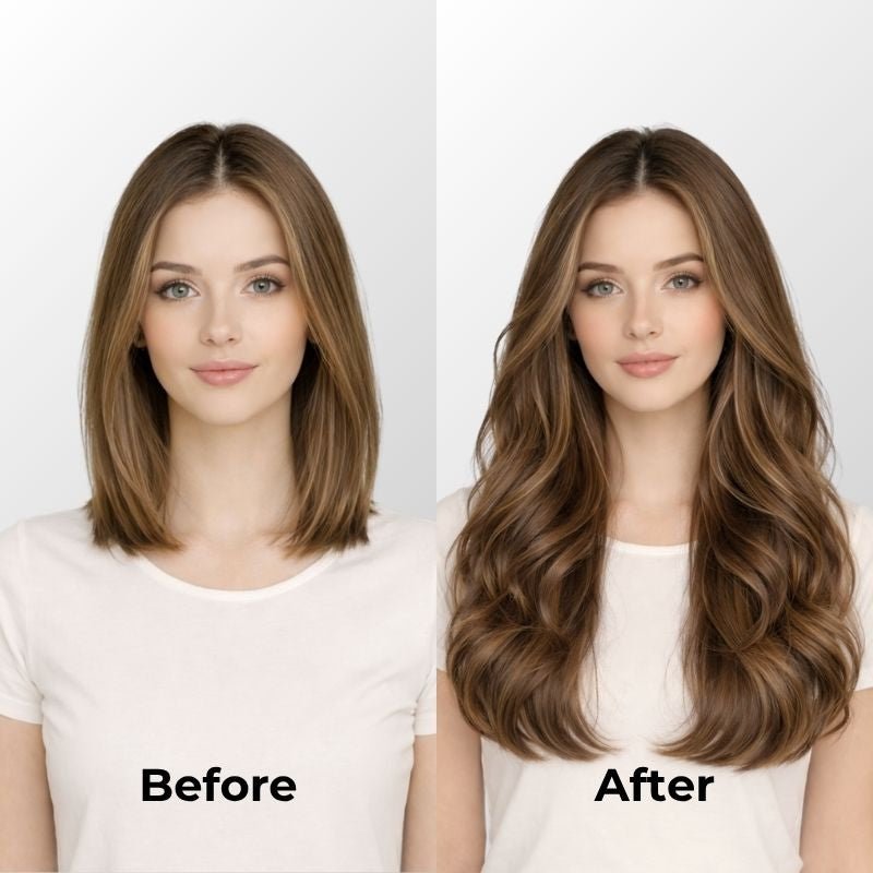 Honey Blonde Balayage (1A/1A+4Q) I-Tip Hair Extensions (50g-100g)