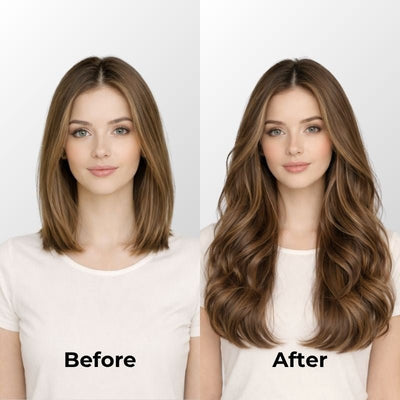 Honey Blonde Balayage (1A/1A+4Q) I-Tip Hair Extensions (50g-100g)