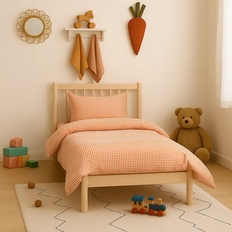 Housse de Couette en Coton Bio Vichy