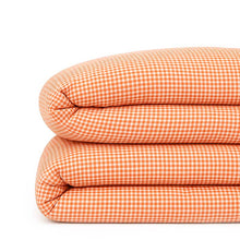 housse de couette en coton bio vichy papate