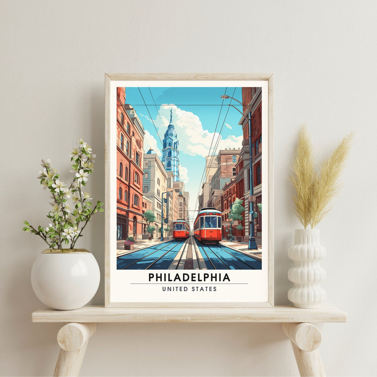 Impression Philadelphie | Impression de voyage Philadelphie |  poster Philadelphie