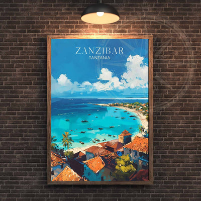 Impression Zanzibar - impression de voyage Zanzibar, Tanzanie - Vue de ciel