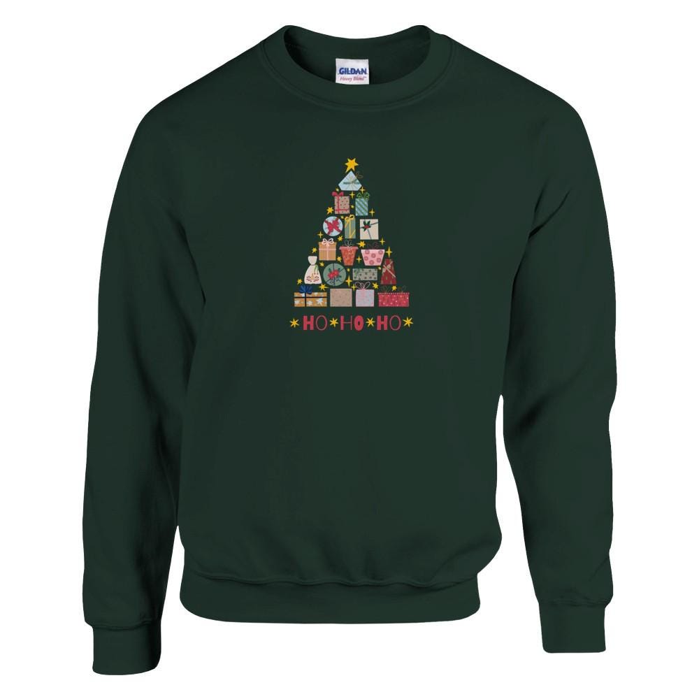 Sweat unisexe Noël - Sapin de noël  et cadeau - 10 couleurs disponibles
