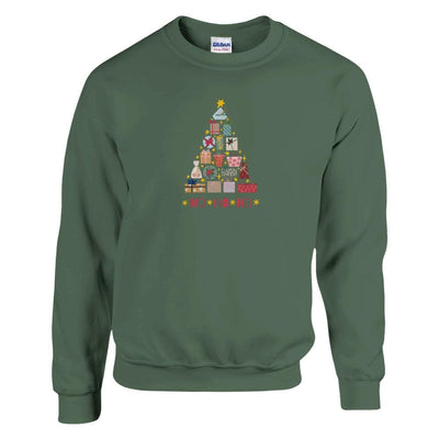 Sweat unisexe Noël - Sapin de noël  et cadeau - 10 couleurs disponibles