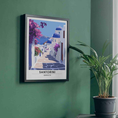 Affiche Mykonos | Impression Mykonos, Grèce - Les rues et les maisons de Mykonos