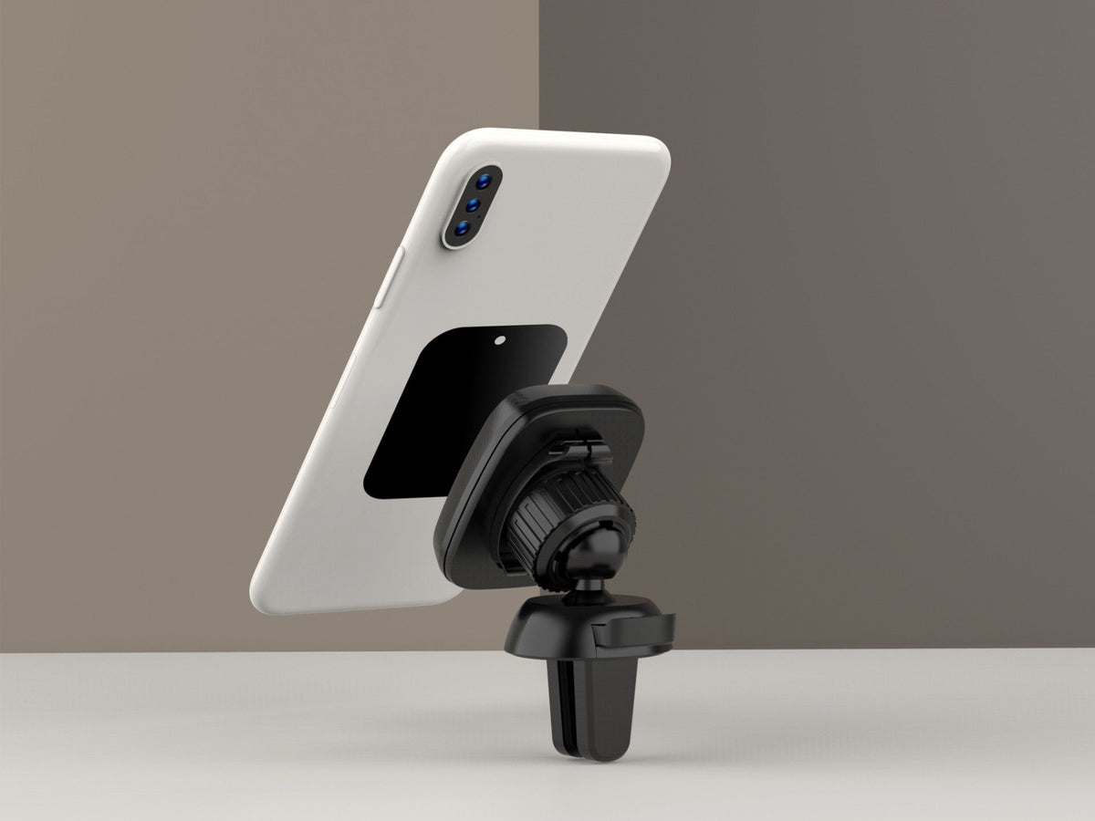 Techancy Adesivo Metálico Para Telemóveis Ti2216 Preto Para Suportes Magnéticos De Telemóveis E Capas Com Aderência