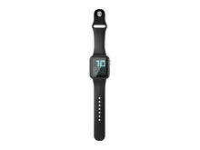 Pulseira de silicone para relógio Techancy, KC2115, com protetor de ecrã, compatível com Apple Watch 44 mm, Preto