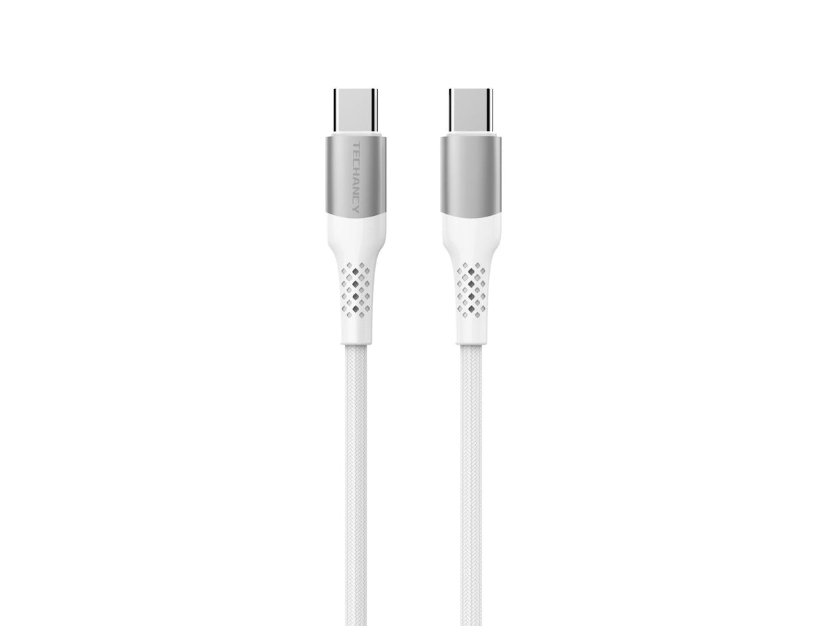 Techancy Cabo De Dados Pd De Alta Velocidade TB1719, Carregamento De Tipo C Para Tipo C 60wpd, Cabo Entrançado De 1,2m