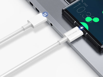 Techancy Cabo De Dados De Carregamento Rápido Pd De 18 W 1,2 M TB1682, Interface Usb C-Usb C, Suporta Transferência De Dados