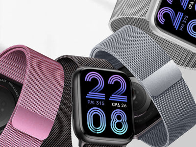 Techancy Faixa Metálica Magnética Rosa KC2123, Faixa De Substituição, Compatível Com Apple Watch Series: 49mm，