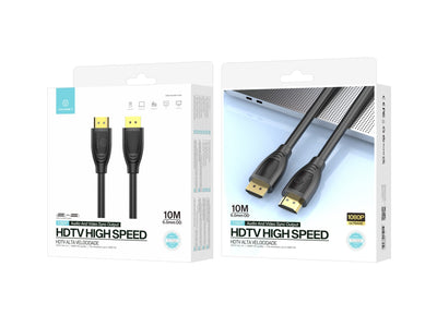 Techancy Cabo Hdtv De Alta Velocidade  TL7265,10m, Ecrã Hd 1080p Para Televisores, Computadores, Projectores E Consolas