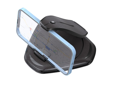 Suporte universal para telemóvel Techancy, montagem na consola central, TI2273, preto