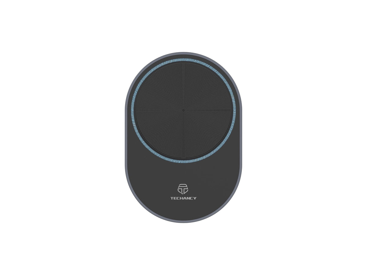 Techancy Suporte Magnético Para Telemóvel Com Carregador Sem Fios TF2798 Preto, Compatível Com Magsafe, Carregamento Sem Fios De 15 W