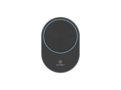Techancy Suporte Magnético Para Telemóvel Com Carregador Sem Fios TF2798 Preto, Compatível Com Magsafe, Carregamento Sem Fios De 15 W